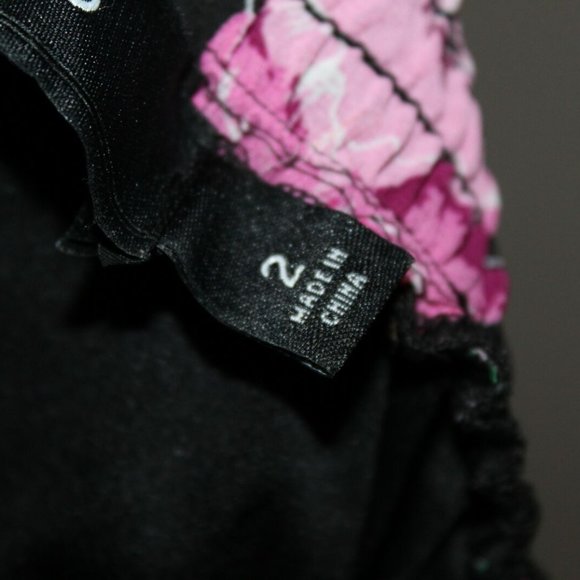 Torrid Floral Chiffon Tulip Leg Pant Black HW9838 - Picture 6 of 9